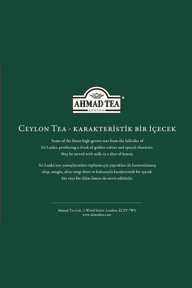 Ahmad Tea Ceylon Tea Demlik Poşet Çay 100 Adet - 2