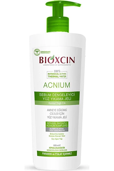 Acnium Sebum Dengeleyici Yüz Yıkama Jeli 500Ml