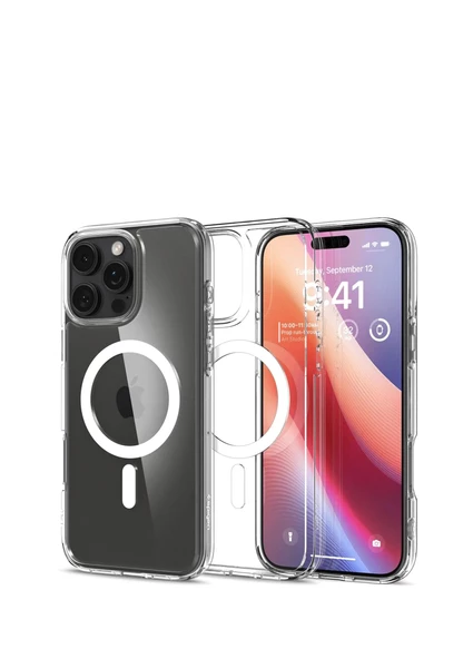 iPhone 16 Pro Max Kılıf Crystal MagSafe Özellikli Şeffaf ürün görseli