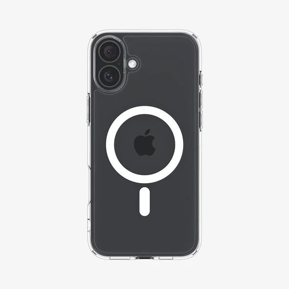 iPhone 16 Kılıf Crystal MagSafe Özellikli Şeffaf - Resim 6