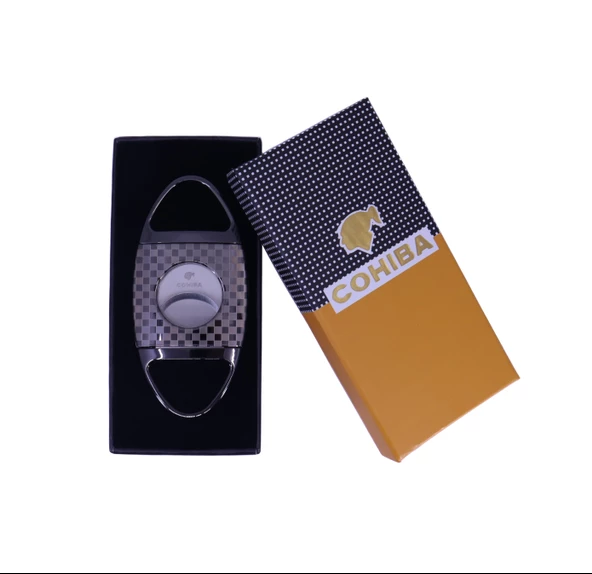 Cohiba Karbon Desen Puro Makası/Kesici - Gunmetal - 5