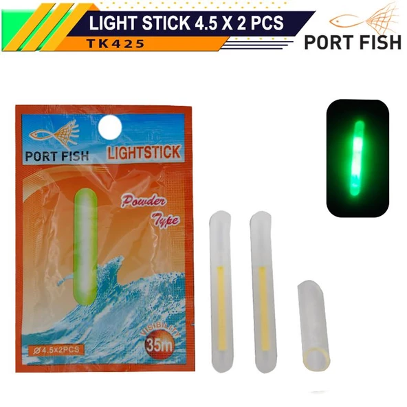 PortFish Light Stick 4.5x39mm Balıkçılık Fosforu 2 li Paket