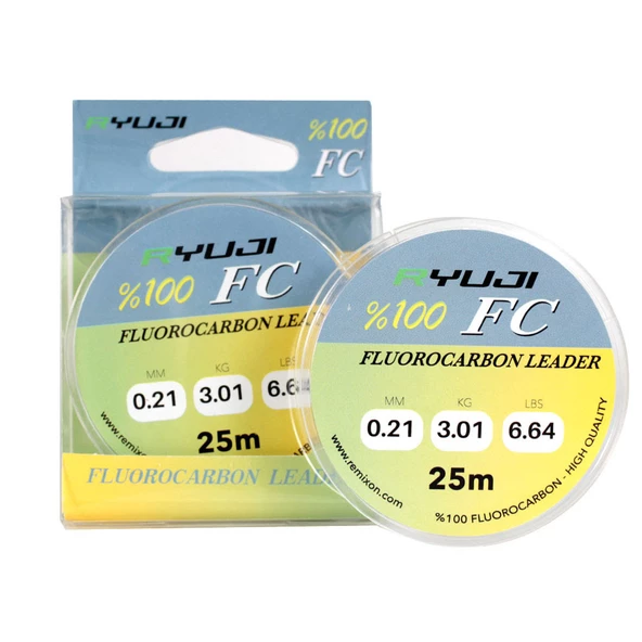 Ryuji %100 FC 25m Fluoro Carbon Leader Misina Kalınlık (mm) : 0,33mm