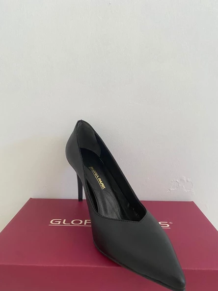 Kadın Stiletto Siyah Ve Bej Deri Kadın Stiletto - 2