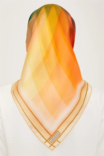 ARMİNE DJ SAF İPEK EŞARP 9112 YAZ SEZON 2024 - 4