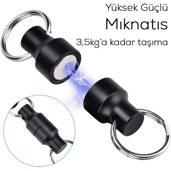 Shufa Çift Karabinalı Mıknatıs Ekipman Tutucu - Resim 3