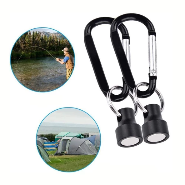 Shufa Çift Karabinalı Mıknatıs Ekipman Tutucu - Resim 2