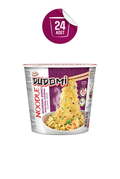 DUDOMİ 24'lü Geleneksel Noodle Bardak 60 Gr