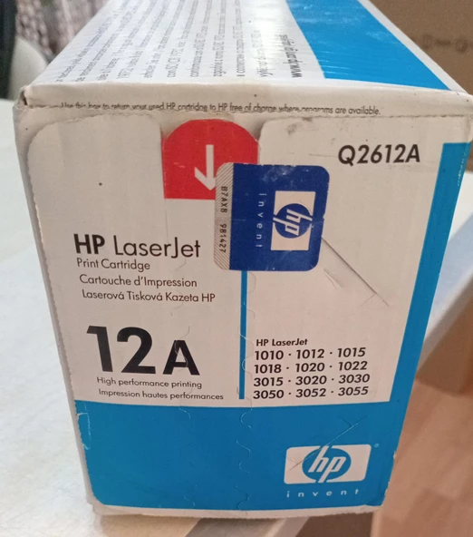 HP 12A Q2612AC Orijinal Toner. - 3