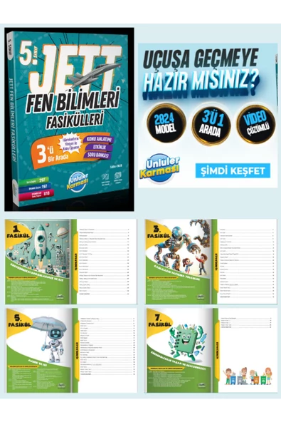 5. SINIF JETT FEN BİLİMLERİ FASİKÜLLERİ (2024-2025 GÜNCEL BASKI) - Resim 4