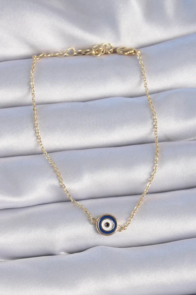 Pirinç Gold Renk Nazar Boncuk Model Kadın Bileklik - EBJ241012W28540 ürün görseli