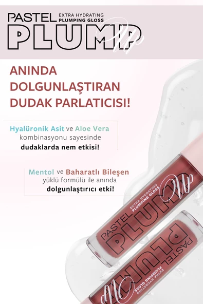 Plump Up Extra Hydrating Plumping Gloss - Dolgunlaştıran Dudak Parlatıcısı 212 Rosewood - 5