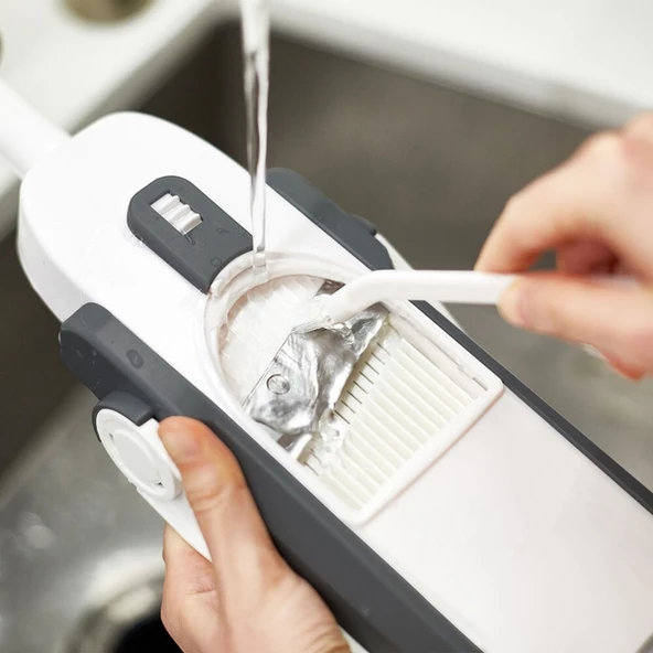 Periboia 9 Kademeli Hazneli Vantuzlu Kaymaz Otomatik Rende Jülyen Kesici Patates  Havuç Rendesi - 2