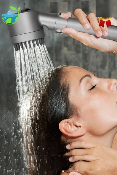 Periboia 3 Fonksiyonlu Masajlı Duş Başlığı – Kireç Filtreli Start- Stop Tuşlu Banyo Duş Başlık - 2