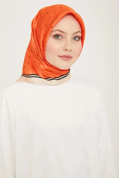 ARMİNE DJ SAF İPEK EŞARP 9166D (S)  (NOSTALJİ SURA)