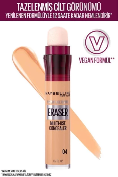 Maybelline New York Kapatıcı - Instant Age Eraser Concealer 04 Honey