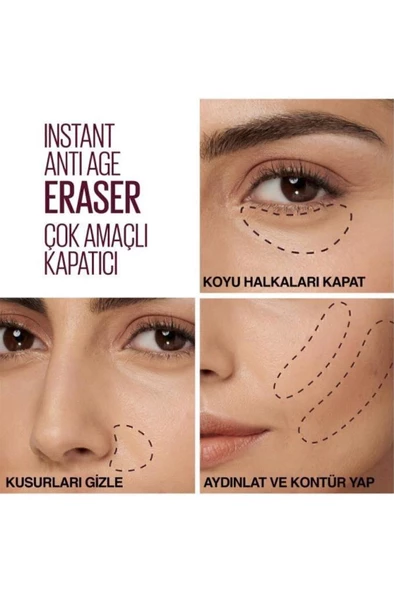 Maybelline New York Kapatıcı - Instant Age Eraser Concealer 04 Honey - 3
