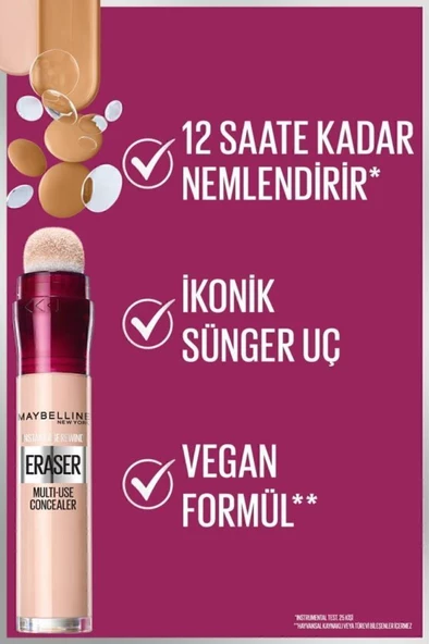 Maybelline New York Kapatıcı - Instant Age Eraser Concealer 04 Honey - 8
