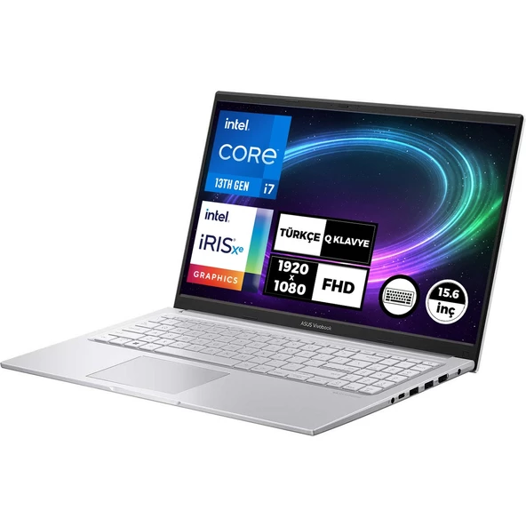 Vivobook 15 Intel Core I7-1355U 16GB 512GB SSD 15.6" Fhd Freedos Taşınabilir Bilgisayar X1504VA-NJ412001 - Resim 2