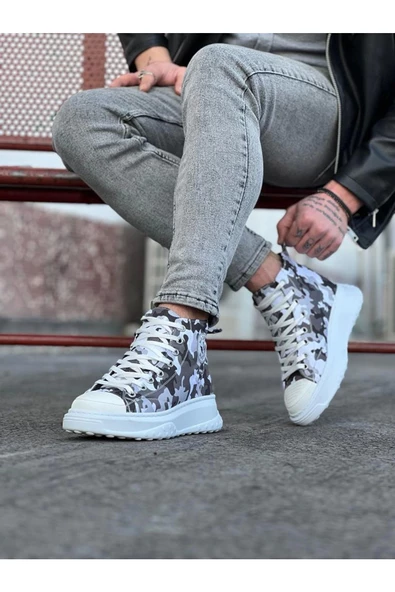 Terzi Bey Tb017 Beyaz Askeri Yarım Bilek Casual Ayakkabı - 2