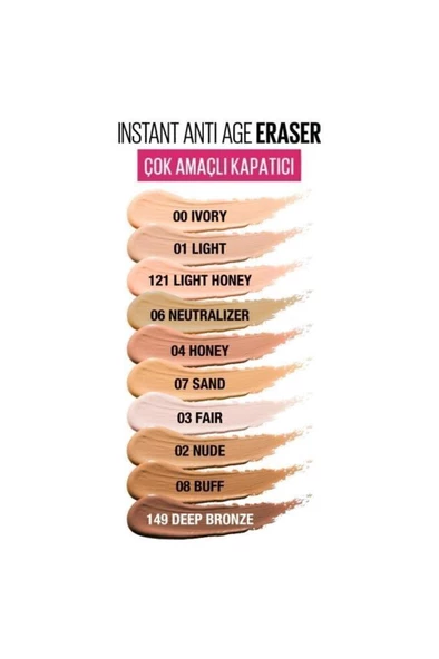 Maybelline New York Kapatıcı - Instant Age Eraser Concealer 04 Honey - 6
