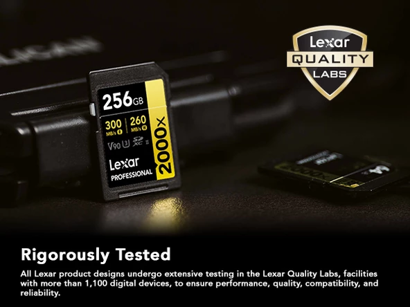 Lexar 256GB 2000x Professional SDXC RDR UII Hafıza Kartı - 7