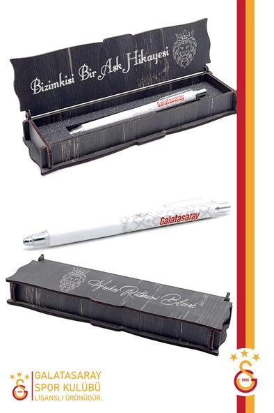 Galatasaray Orijinal Lisanslı Siyah Balıkçı Yaka Sweat Uçlu Kalem Bileklik Set Hediyelik Kutulu - Resim 3