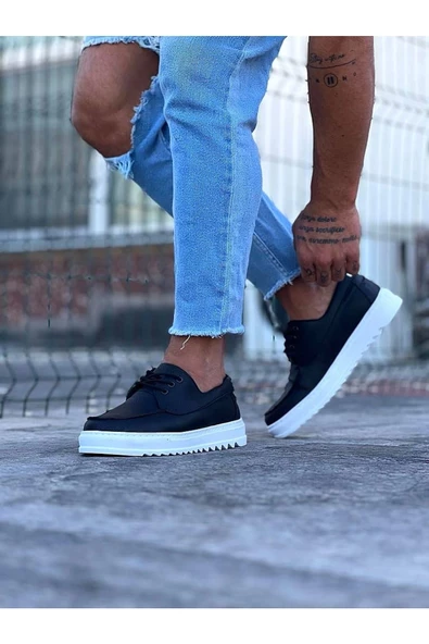 Terzi Bey Tb506 Siyah Erkek Saraclı Casual Ayakkabı - 3