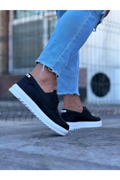 Terzi Bey Tb506 Siyah Erkek Saraclı Casual Ayakkabı - 4