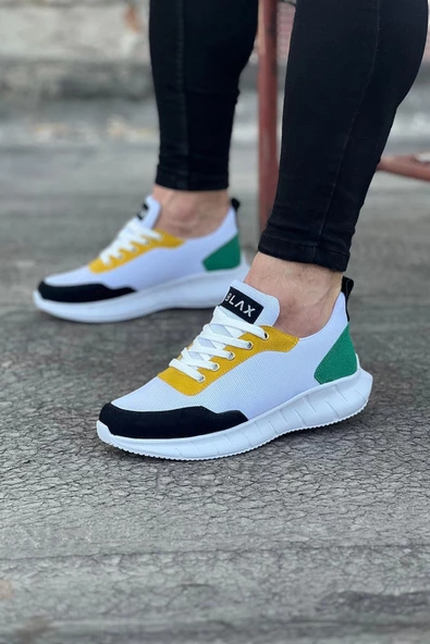 Terzi Bey Tb063 Beyaz Füme Triko Erkek Spor Ayakkabı ürün görseli