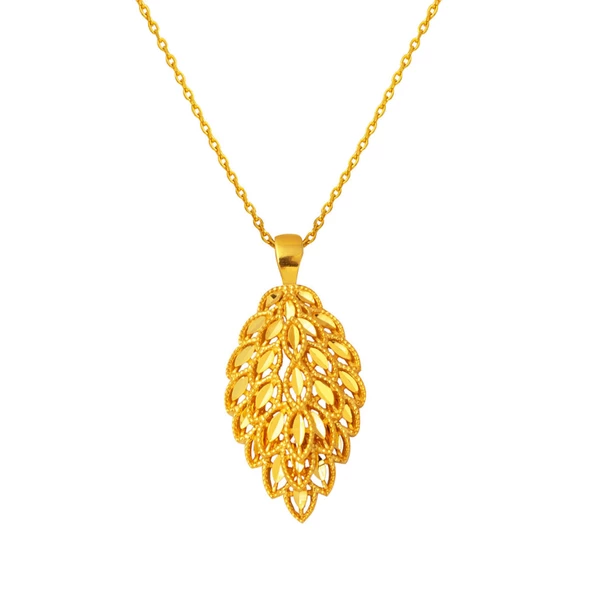 Yaprak Model 22 Ayar Altın Kolye ürün görseli 1