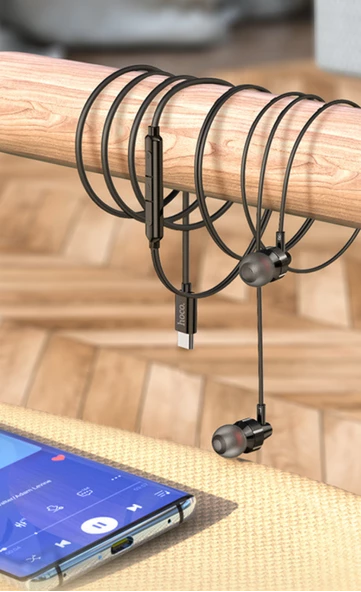 Hoco M90 Delight 1.2M Type-C Kablolu Kulaklık Dijital Mikrofonlu - 5