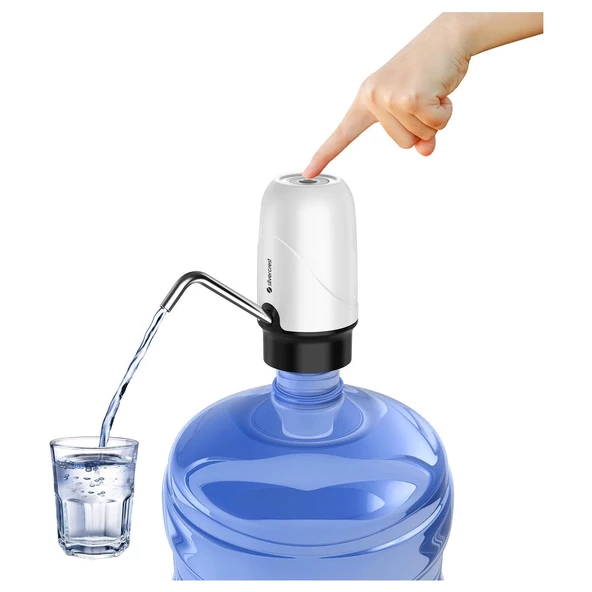 Silver Crest Usb Şarj Edilebilir Pilli Su Pompa Seti Şarjlı Damacana Su Pompası ürün görseli 1