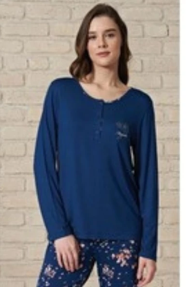 Pijadore Kadın Uzun Kollu Pijama Takımı 1730 - 3