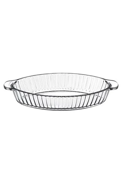59724 Borcam Oval Meze Güveç Sunum Fırın Kabı Tepsisi 26cm