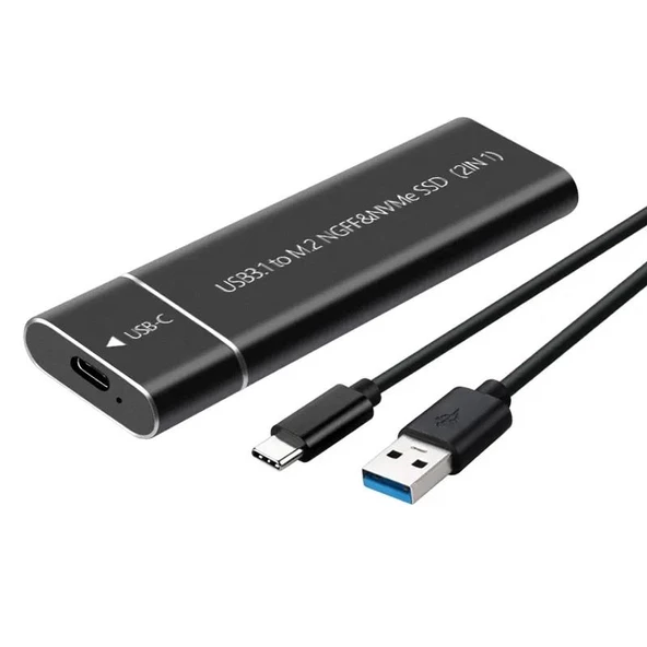 PrimeX PX-M2002 M2 Sata Kutu, M2 NVMe SSD Kutu, Type C USB3.0 NVMe SSD Kutusu ,NVMe M.2 SSD Hdd Kutusu, M2 SSD USB Çevirici (NVMe ve NGFF SSD Kutusu) - 2
