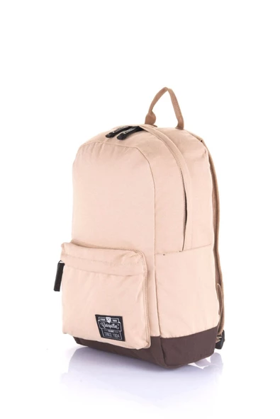 Cat Unisex Sırt Çantası Bej 83141 - Resim 2