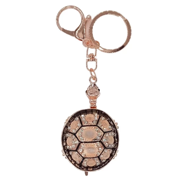 Kristal Taşlı Siyah Kaplumbağa Anahtarlık No.3 ürün görseli