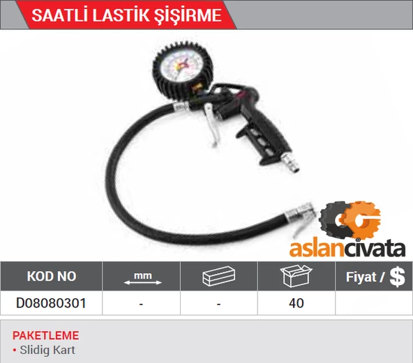 Dht Saatli Lastik Şişirme Tabancası D08080301 - Resim 2
