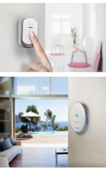 PrimeX Starwill Priz Beslemeli 32Pol. Melodi Kablosuz Zil Kapı Zili 220V, 433mhz Kablosuz Kapı Zili - Resim 3