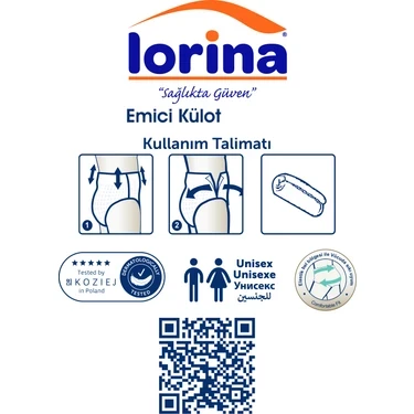 Lorina Emici Külot Ekstra Büyük Boy XL 30'lu Hasta Bezi - 2