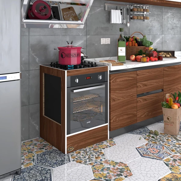 Kenzlife ankastre modülü kabini mangan3 cvz fırın ocak dolabı