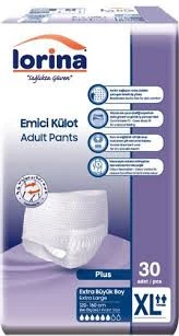 Lorina Emici Külot Ekstra Büyük Boy XL 30'lu Hasta Bezi