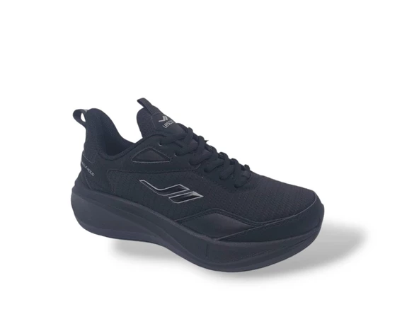 Lescon Street Runner 2 Siyah Yürüyüş Koşu Spor Ayakkabı - Resim 4