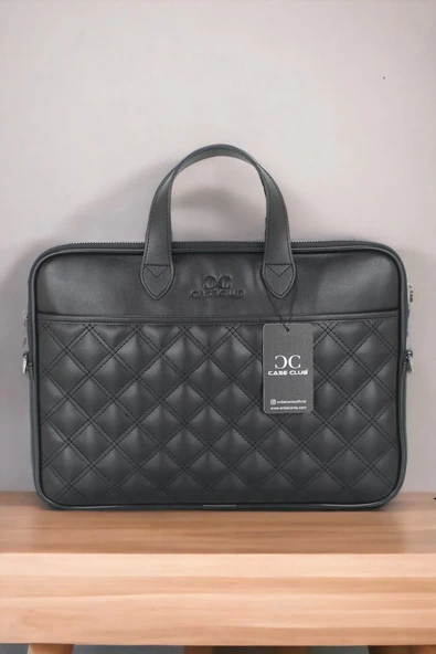 13.3-14" inç Siyah El ve Omuz Laptop Evrak Çantası - 2