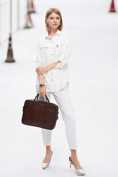 Macbook Fonksiyonel Organizer Notebook Laptop Evrak Çantası 13" & 14" İnç - 2