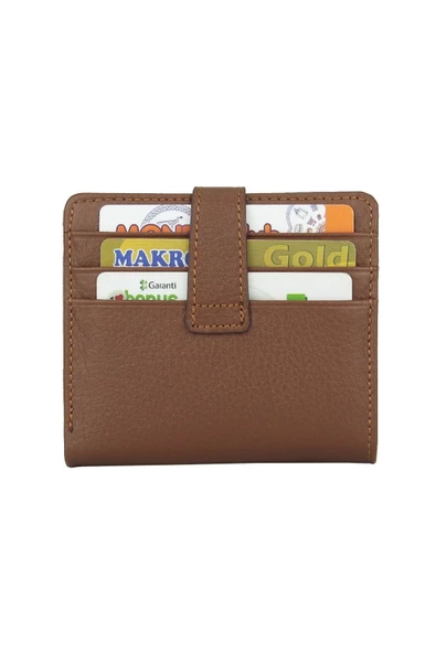 Hakiki Deri Unisex Slim Kartlık Taba Cüzdan - 3