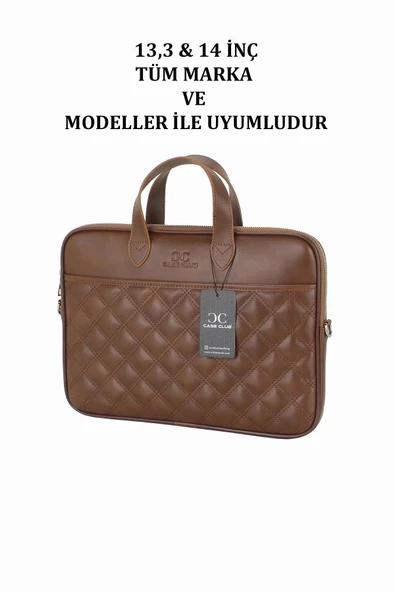 13.3-14" inç Taba El ve Omuz Laptop Evrak Çantası - 7