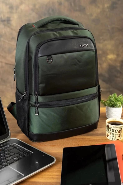 Sportif Su Geçirmez 14 - 15,6 inç Haki Notebook Laptop Sırt Çantası - 2