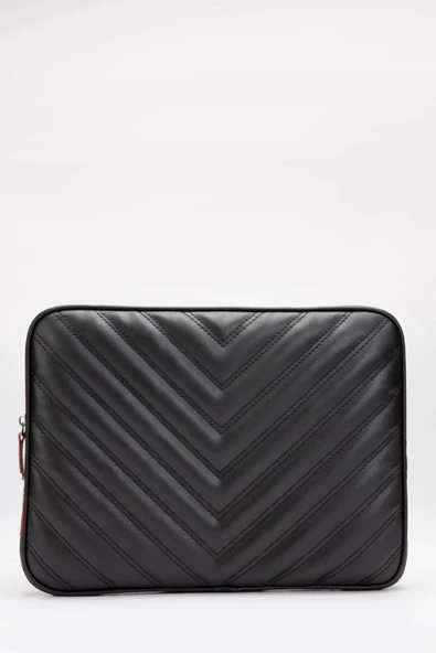 Omuz Askılı Macbook Air Pro 13.3-14" İnç Siyah Notebook Laptop Kılıfı - 5